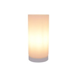 Lampe basic e14 verre/plastique blanc inspire