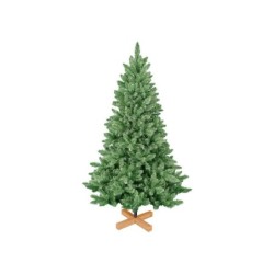 Sapin artificiel interieur vert 180cm 904 brins pvc socle bois mdf 46x46x5cm