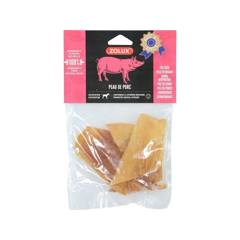 Friandise chien peau de porc 100g