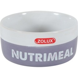 Ecuelle rongeur ceramique nutrimeal 300ml d11,7cm h5,2cm blanc/mauve