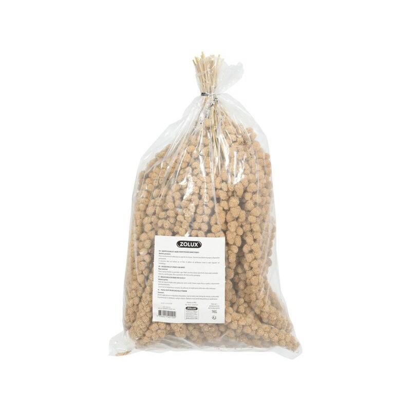 Friandise oiseau en cage millet grappe jaune 1kg