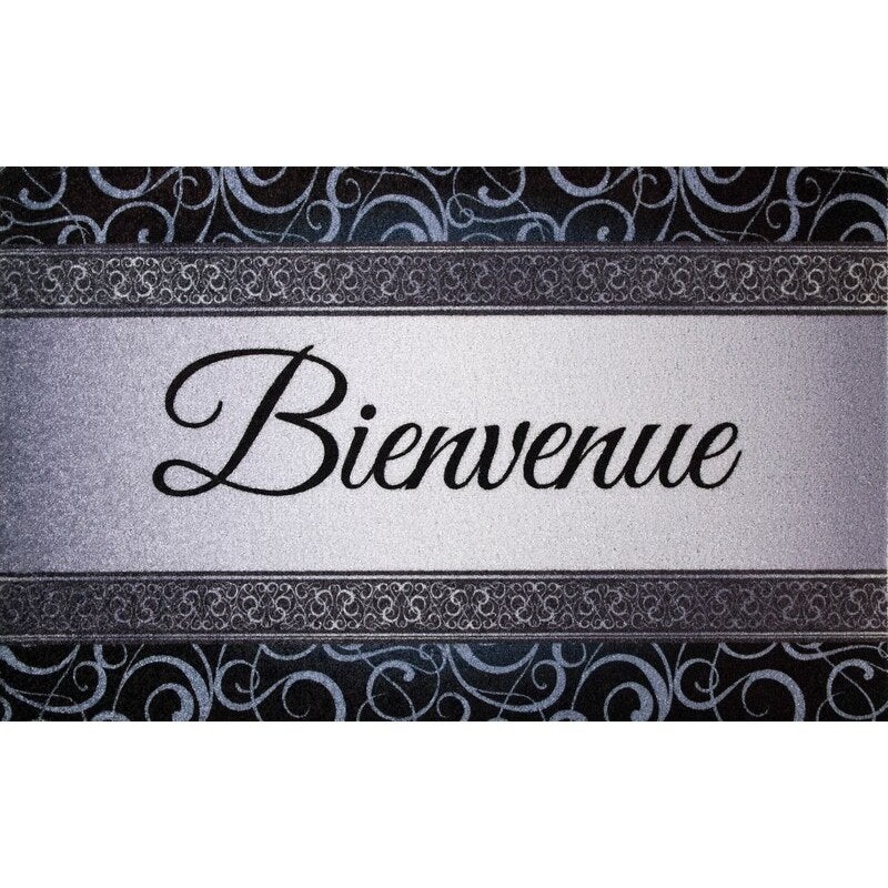 Tapis Dallas Bienvenu Gris 50X80Cm