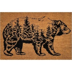 Tapis Coco Naturel Ours 40X60Cm