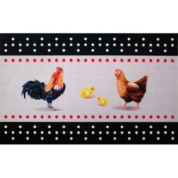 Tapis Cuisine Poule 50X80Cm