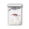 Papier peint intisse panoramique motif sealife multicolore