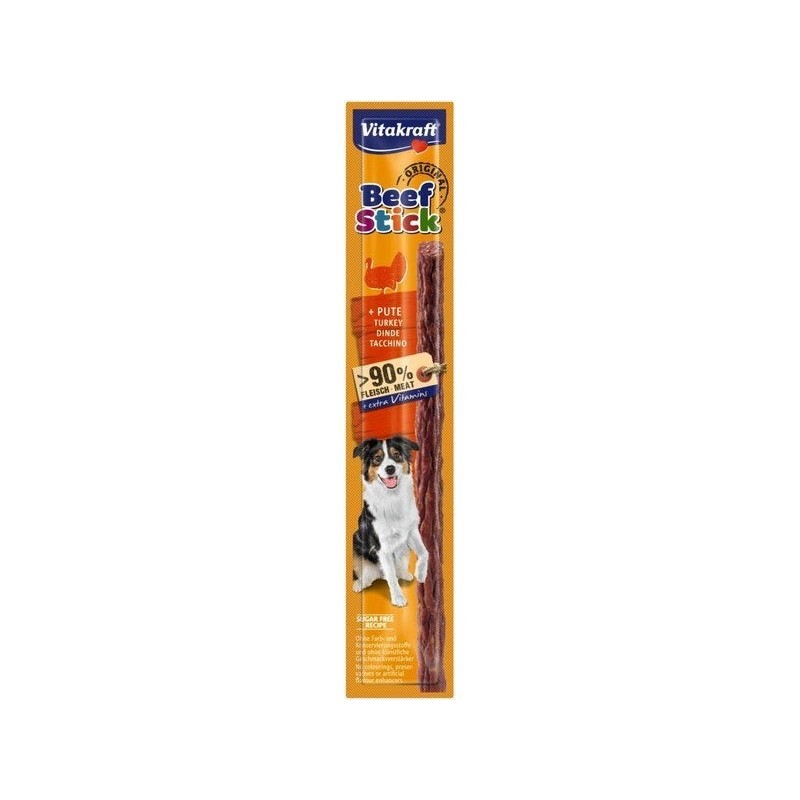 Friandise chien beef stick dinde 1pc 12g , VITAKRAFT