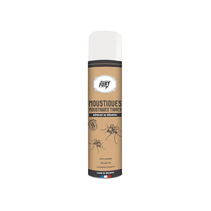 Spray anti-moustiques et moustiques tigres, FURY, 400ml