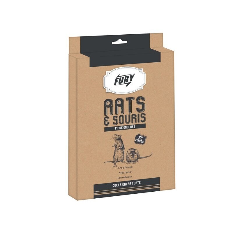 Lot de 2 piège antirats et souris FURY