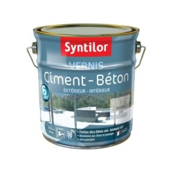 Vernis Ciment Extérieur / Intérieur Ciment Syntilor Incolore Satiné 2.5 L