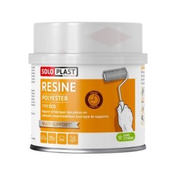 Résine Polyster Type Eco Transparent Soloplast, 500 G