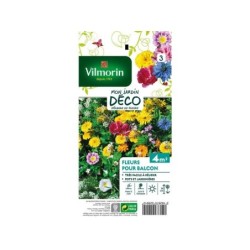 Mélange de fleurs annuelles pour balcon mélangé multicolore