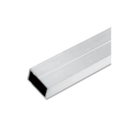 Tube Rectangulaire Aluminium Brut, L.1 M X L.1.95 Cm X H.1.15 Cm