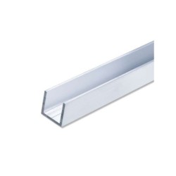 U Carré Aluminium Brut, L.2.5 M X L.1.15 Cm X H.1.15 Cm