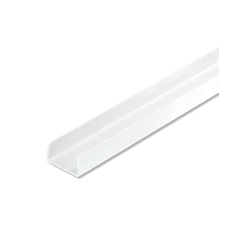 U Rectangulaire Pvc Mat, L.2 M X L.2.1 Cm X H.1 Cm