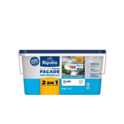 Peinture extérieure facade RIPOLIN blanc mat 2.5l