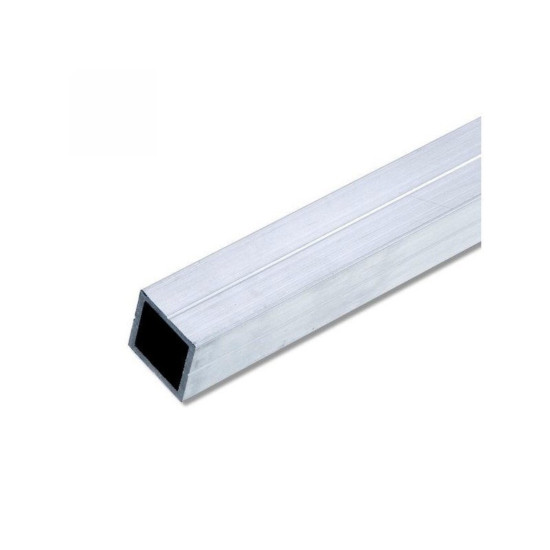 Tube Carré Aluminium Brut, L.2.5 M X L.2.35 Cm X H.2.35 Cm