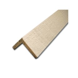 Baguette Angle Brut De Sciage 2 Bords Droits Balnc Ceruse 24X24X2400Mm