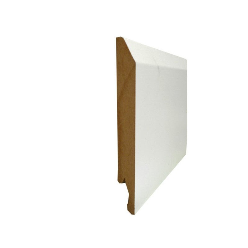 Plinthe Raine Bouvete Revetu Papier Blanc 2 Bords Arondi 14X120X2400Mm