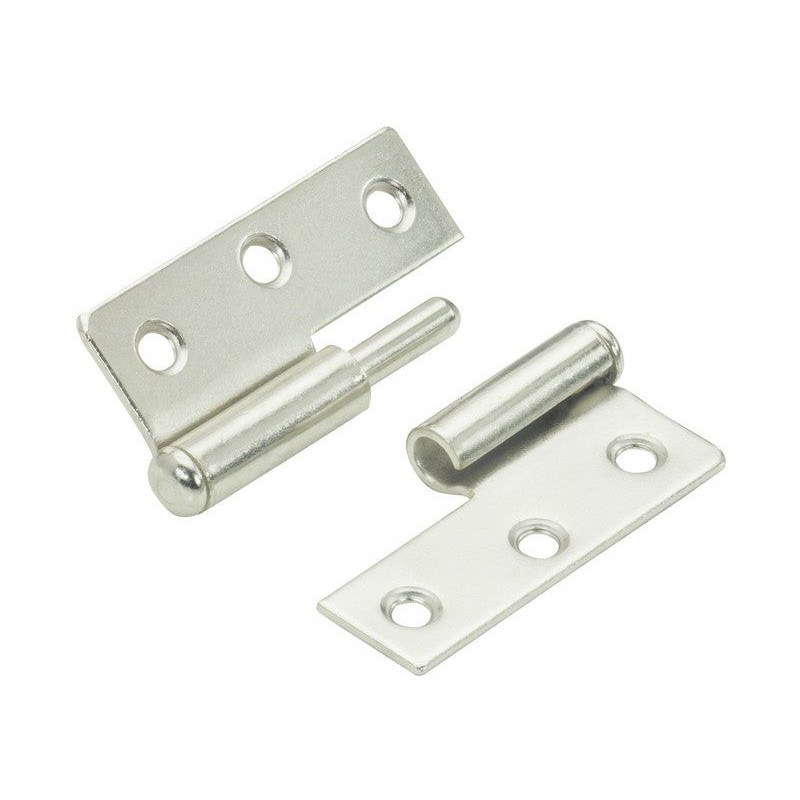 Lot De 2 Paumelles Acier Pour Meuble Hettich, L.50 X L.40 Mm