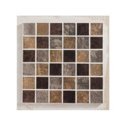 Mosaïque Mur Glass Select Mix Marron 5 X 5 Cm