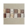 Mosaïque Mur Glass Select Mix Marron 5 X 5 Cm