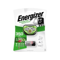 Lampe frontale piles 7 modes 250 lm 80 mètres verte ENERGIZER