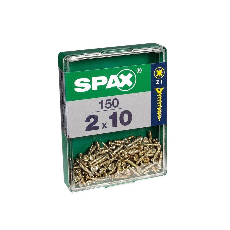 Lot De 150 Vis Acier Tête Fraisée Pozidriv Spax, Diam.2 Mm X L.10 Mm