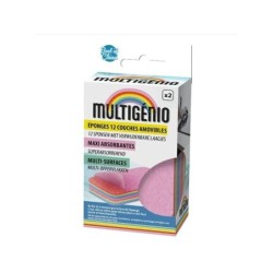 Lot de 2 éponges microfibre multisurface, MULTIGENIO