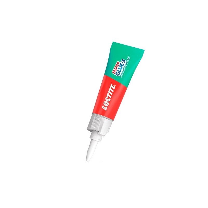 Colle de reparation loctite superglue-3 gel repositionable tube 3g x2