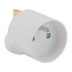 Adaptateur blanc France vers Grande-Bretagne ZENITECH