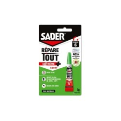 Colle de reparation sader repare tout extreme + liquide tube 3g