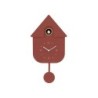 Horloge Coucou EMDE rouge terracotta l.21.5 x H.41.5 cm