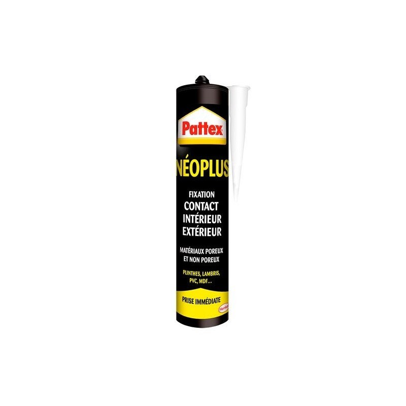 Colle fixation contact neoprene int/ext pattex neoplus cartouche 390ml