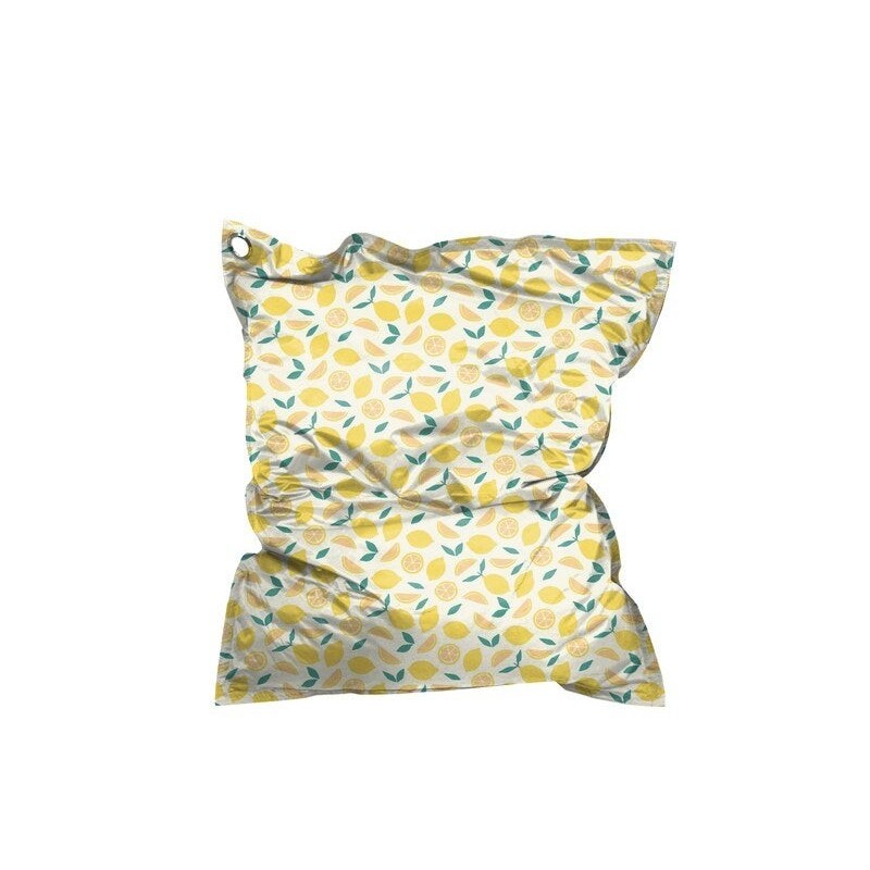 Coussin maxi big bag impermeable 110x130cm limonade