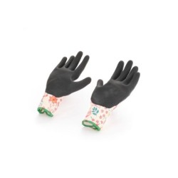 Gants fleur rose GEOLIA T8 M