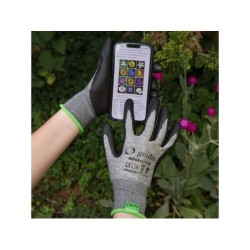 Paire de  gants tactile pour les travaux de jardinage mousse de nitrile, T 7 GEOLIA