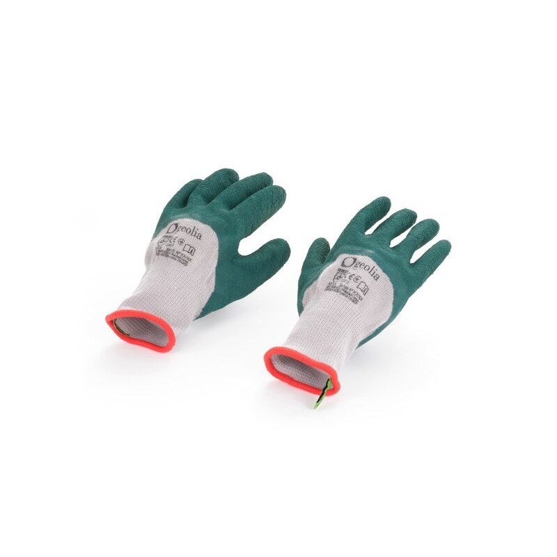 Paire de  gants pour les travaux de jardinage latex, T unique GEOLIA