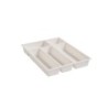 Range-couverts blanc l.44.2 x P.33.2 cm x H.6.2 cm DELINIA