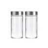 Lot de 2 pots à épices couvercle inox DELINIA