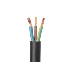 Cable electrique 3G 1.5mm? h07rn-f L.10m, noir