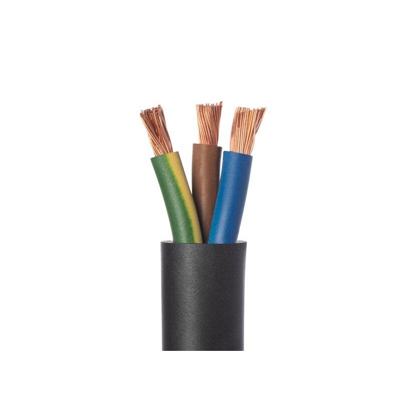 Cable electrique 3G 6mm? h07rn-f L.3m, noir