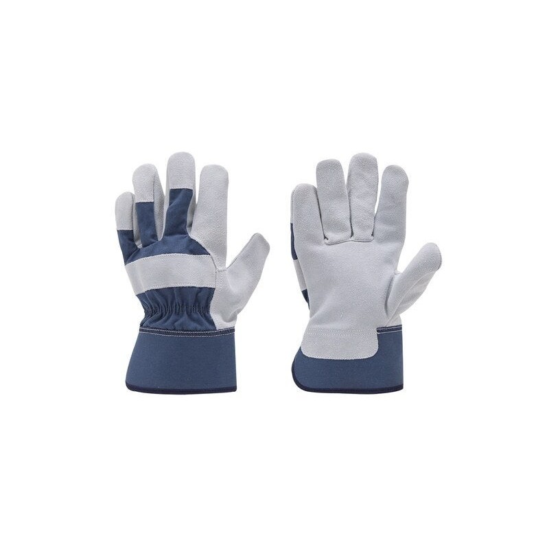 Paire de gants pour les travaux de construction cuir / coton, T 10 DEXTER