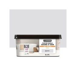 Peinture mur cuisine et bain, LUXENS granit 6 satin, 2 litres