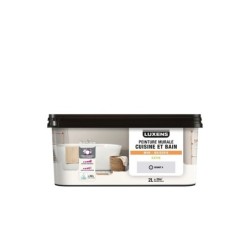 Peinture mur cuisine et bain, LUXENS granit 6 satin, 2 litres