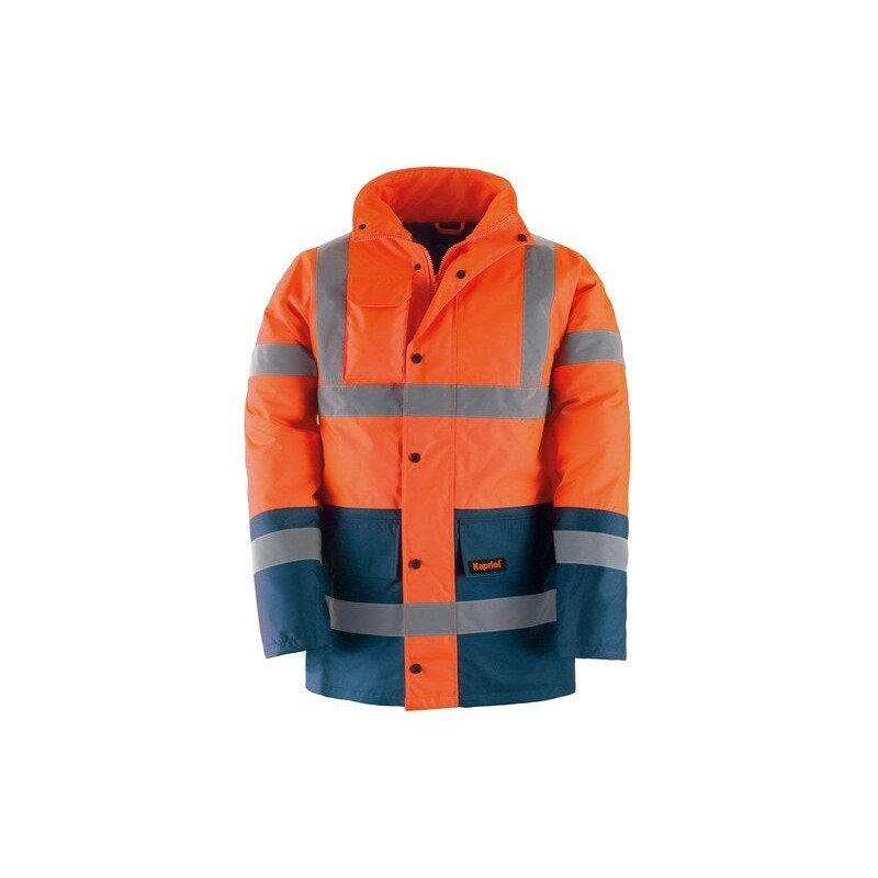 Parka haute visibilité orange taille L KAPRIOL