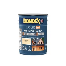 Lasure BONDEX 2en1 haute protection 5 ans incolore satiné 5 L