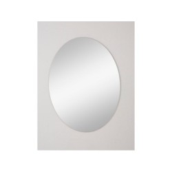 Miroir bords polis ovale 40x60 cm