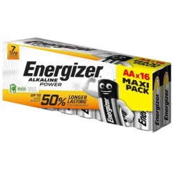 Lot de 16 piles alcaline lr6 aa Power, ENERGIZER