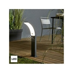 Borne avec détecteur extérieur Lakko Module Led 1500Lm anthracite INSPIRE