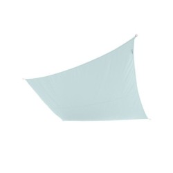 Voile d'ombrage rectangulaire, L.400 x l.295 cm, bleu laguna